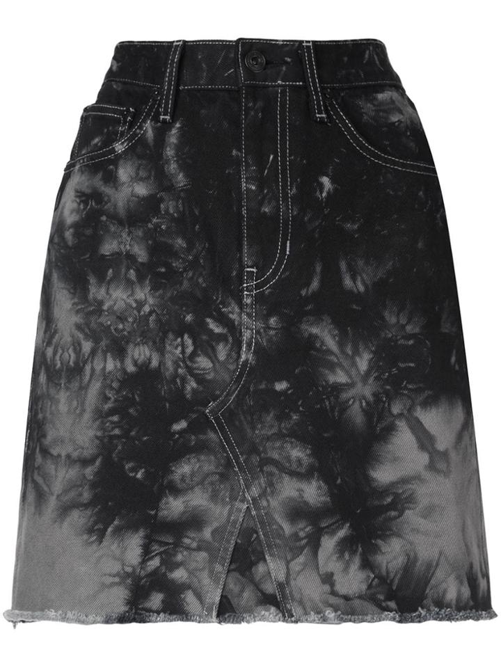 Proenza Schouler Pswl Silverlake Denim Mini Skirt - Grey