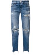 Moussy Distressed Jeans - Blue