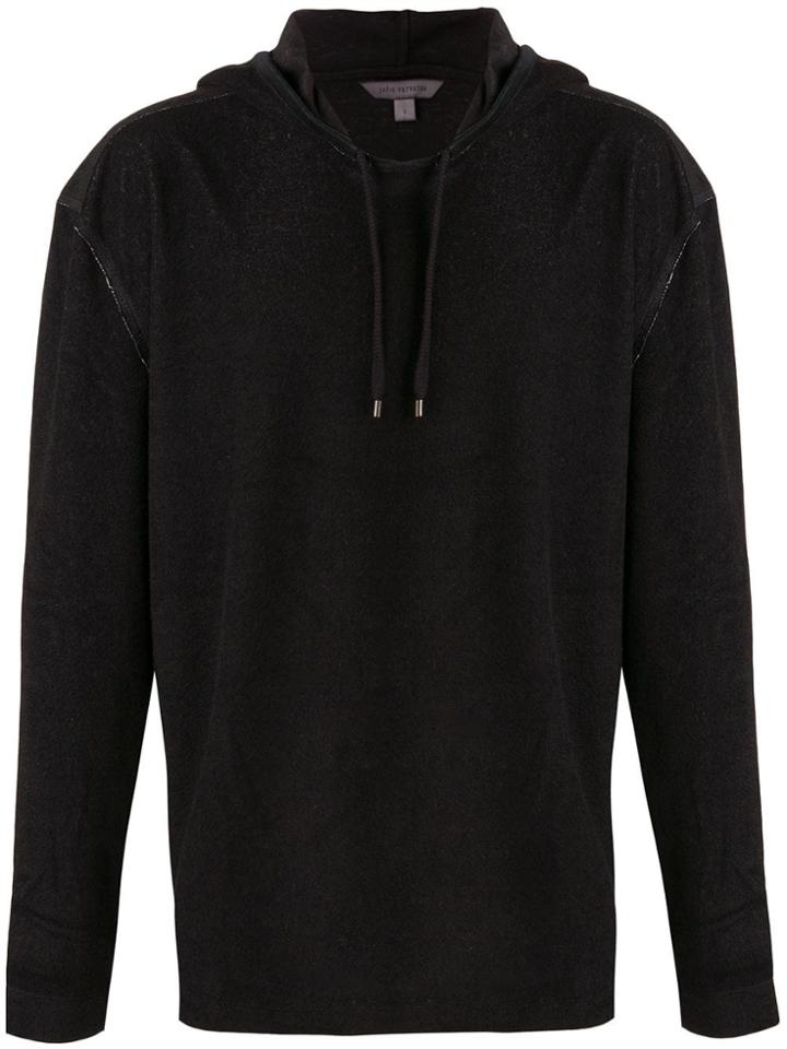 John Varvatos Oversized Fit Hoodie - Black