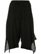 Lost & Found Ria Dunn Draped Shorts, Women's, Size: Xs, Black, Cotton/spandex/elastane