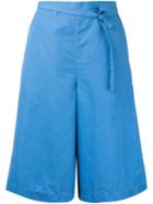 Cityshop - Cropped Trousers - Women - Cotton - 38, Blue, Cotton
