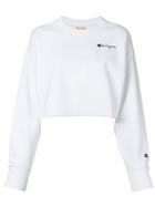 Champion Cropped Sweatshirt - White
