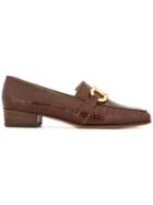 Salvatore Ferragamo Pre-owned Logo Horsebit Loafers - Brown