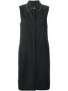 Alexander Wang Ball Chain Trim Collar Shirt Dress