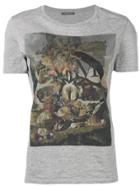 Alexander Mcqueen Printed Round Neck T-shirt - Grey