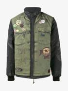 Neighborhood Fuct Bomber Jacket, Men's, Size: Large, Green, Nylon/polyester/acrylic/wool