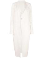 Rick Owens Long Blazer - Neutrals