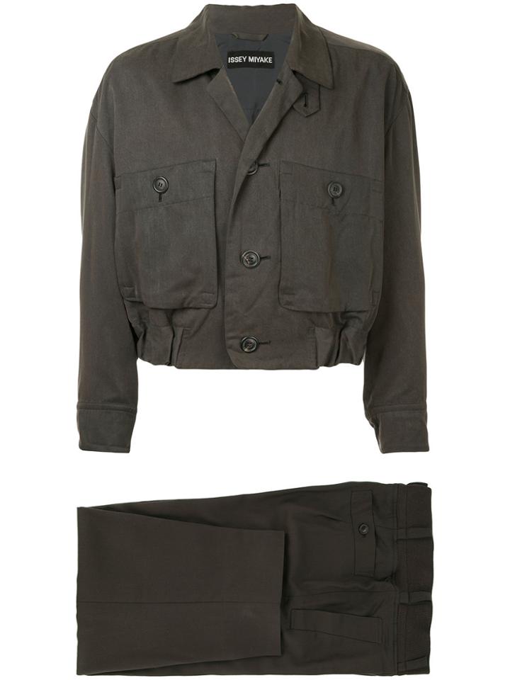 Issey Miyake Vintage Unstructured Two-piece Suit - Grey