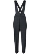 Dondup Tapered Overalls, Women's, Size: 40, Grey, Virgin Wool