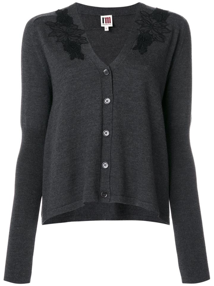 I'm Isola Marras Classic Fitted Cardigan - Grey