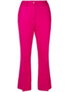 P.a.r.o.s.h. Cropped Tailored Trousers - Pink & Purple