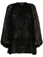 Ann Demeulemeester Embroidered Blouse - Black