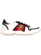 Roberto Cavalli Logo Plaque Panelled Sneakers