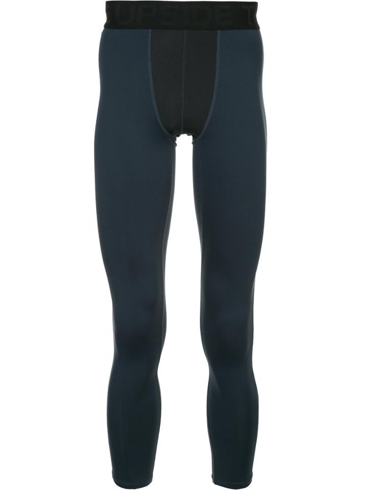The Upside Fitted Cropped Leggings - Blue
