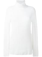 Fendi Roll Neck Jumper, Women's, Size: 40, Nude/neutrals, Polyamide/cashmere/mohair