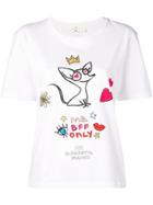 Elisabetta Franchi Cherie Bff Print T-shirt - White