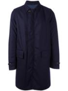 Tokyo-firenze Classic Single Breasted Coat, Men's, Size: 54, Blue, Nylon/wool