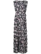 Giuseppe Di Morabito Floral Print Tiered Dress - Black