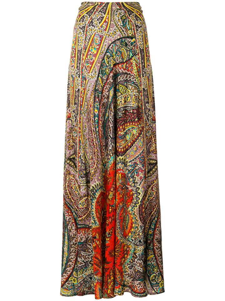 Etro Paisley Print Full-length Skirt - Multicolour
