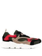Manuel Ritz Panelled Sneakers - Green