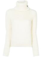 Saint Laurent Pin Detail Knitted Jumper - White