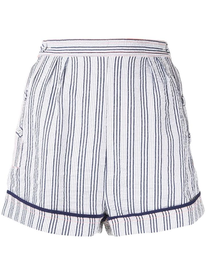 Suboo Rush Stripe Button Short - Blue