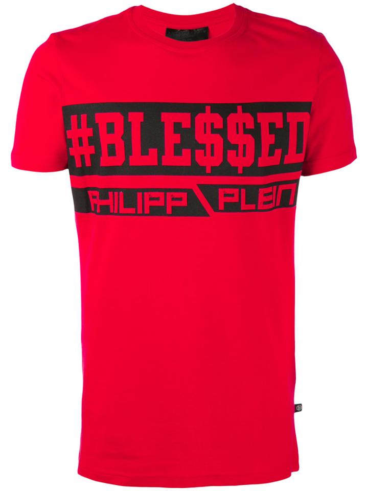 Philipp Plein Printed T-shirt - Red
