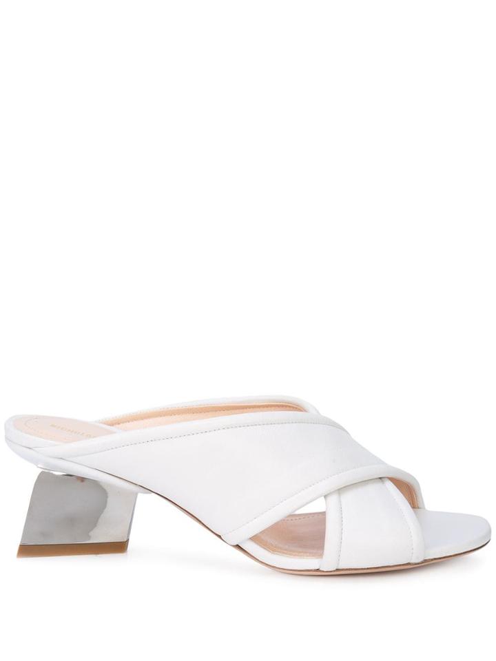 Nicholas Kirkwood Veronika Mule Sandals - White