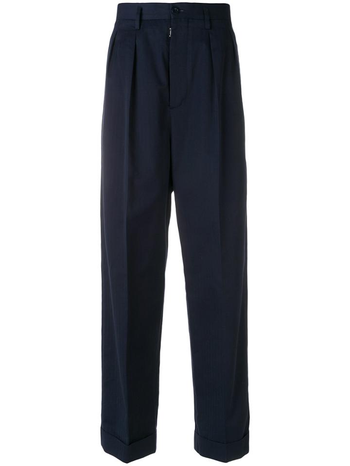 Maison Margiela Classic Wide-leg Trousers - Blue