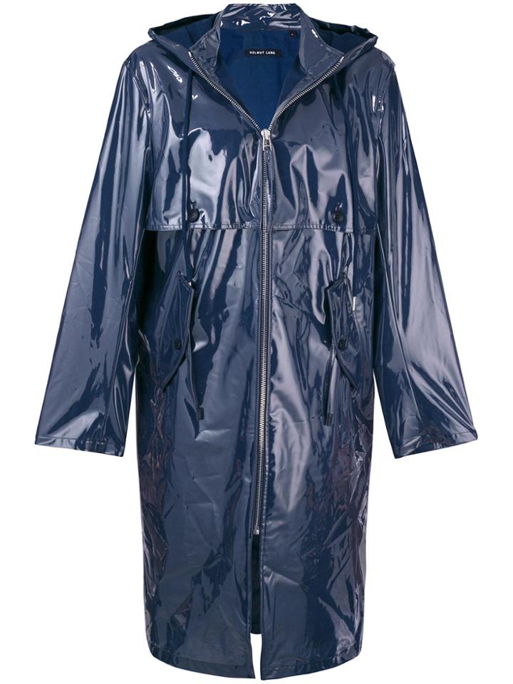 Helmut Lang Waterproof Zipped Coat - Blue