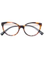 Versace Tortoise Contrast Frame Glasses - Brown