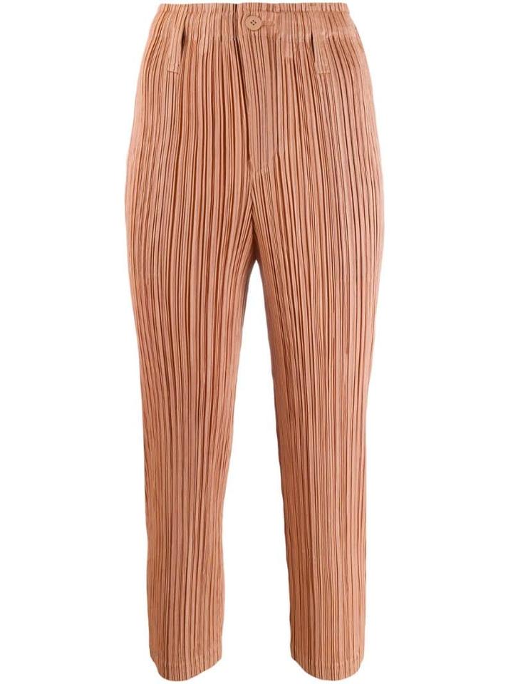 Pleats Please By Issey Miyake Plissé Trousers - Neutrals