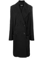 Ann Demeulemeester Double-breasted Long Coat - Black
