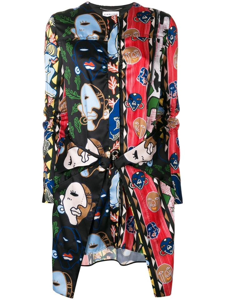 Carven Printed Dress - Black