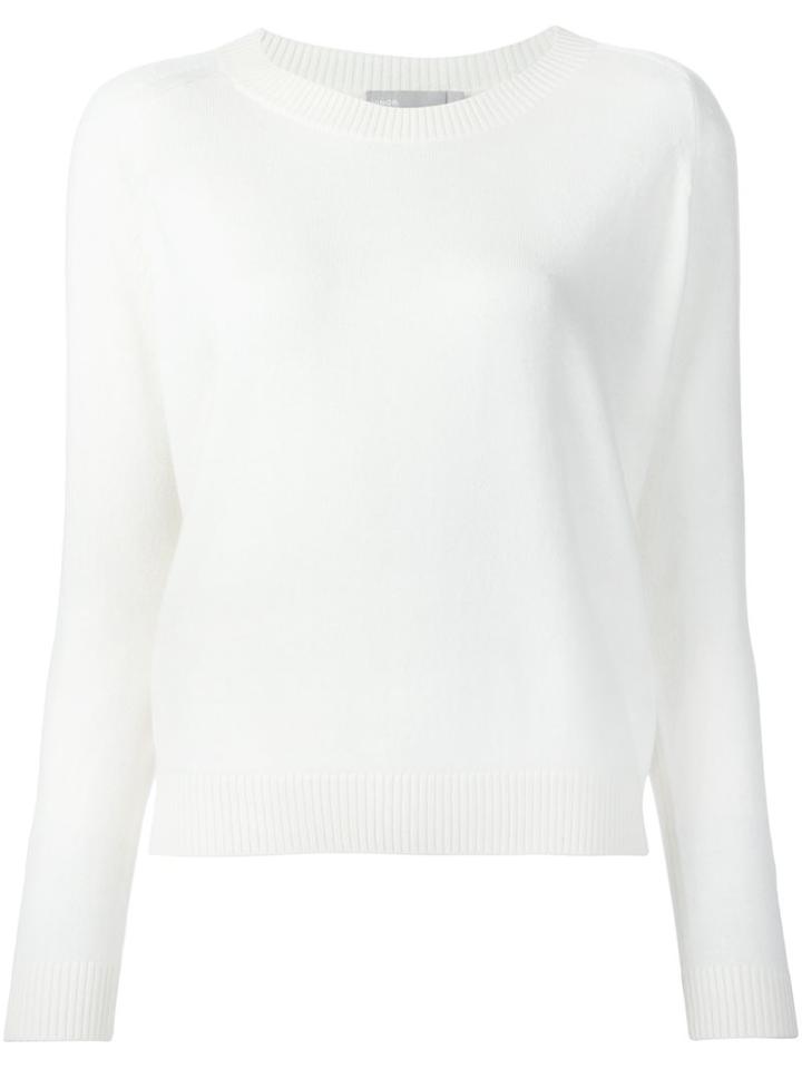 Vince Raglan Sleeve Pullover, Women's, Size: Small, White, Cashmere