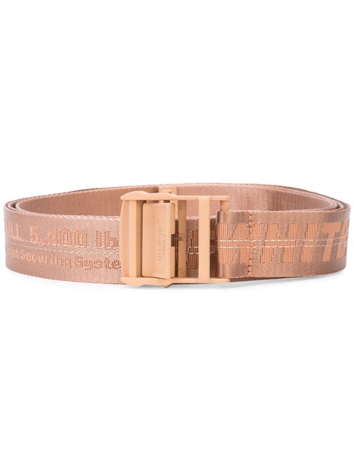 Off-white Brand Embroidery Belt - Pink