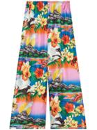 Gucci Hawaiian Print Silk Pajama Pants - Multicolour