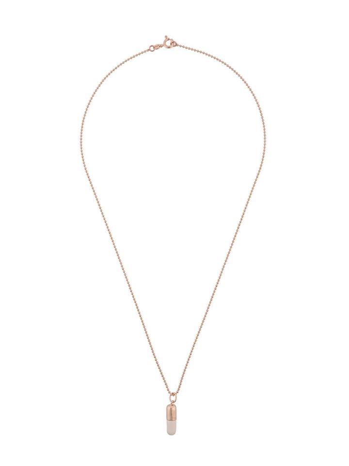 True Rocks Oyster Pill Pendant Necklace - Metallic