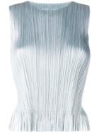 Pleats Please By Issey Miyake Pleated Top - Blue