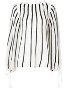 See By Chloé Striped Tie-detail Jumper - White