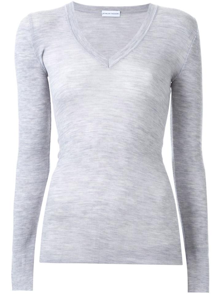 Scanlan Theodore Fine Knit V-neck Sweater