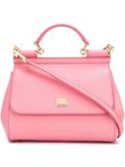 Dolce & Gabbana Sicily Tote, Women's, Pink/purple, Calf Leather