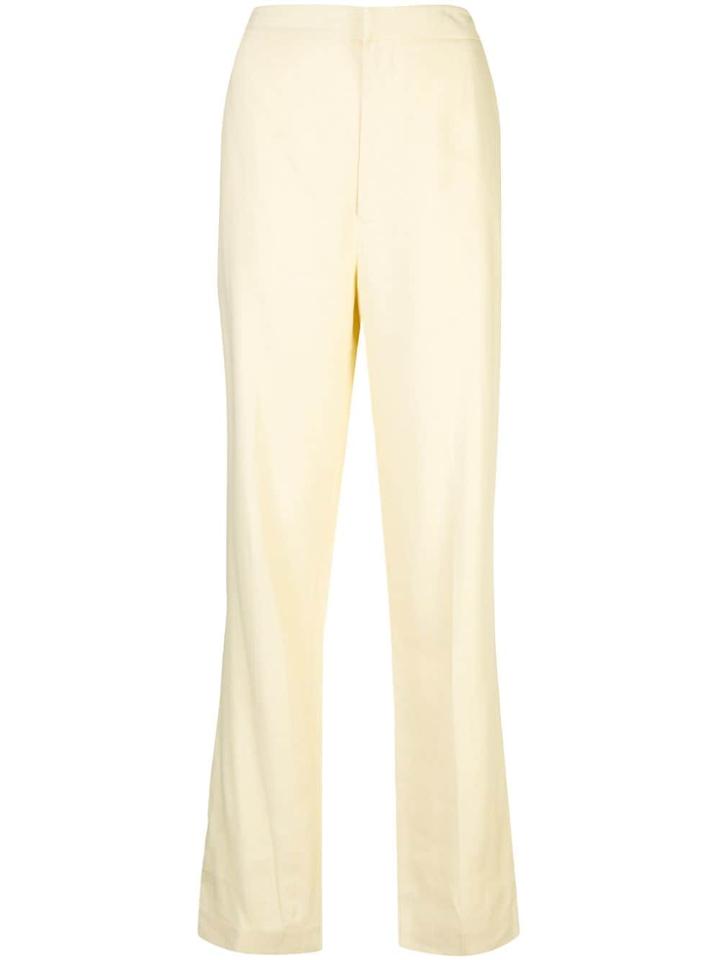 Tibi High Waisted Sebastian Trousers - Yellow