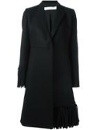 Victoria Beckham Fringed Detail Midi Coat