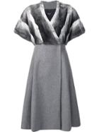 Creatures Of The Wind 'jinx' Coat, Women's, Size: 2, Grey, Silk/rabbit Fur/virgin Wool
