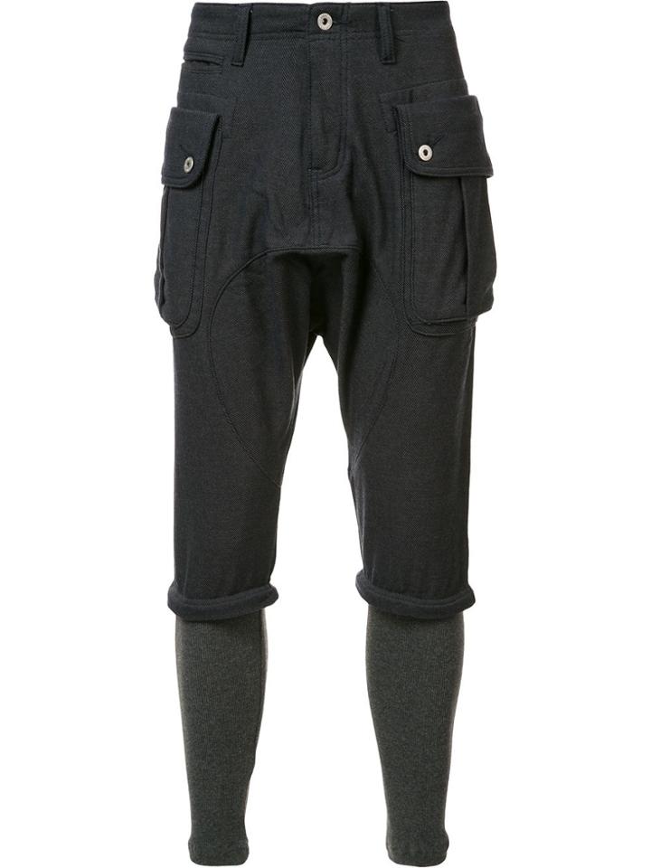 Mostly Heard Rarely Seen Cargo Skinny Trousers - Blue