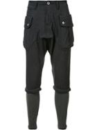 Mostly Heard Rarely Seen Cargo Skinny Trousers - Blue