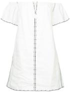 Magali Pascal Off-shoulder Mini Dress - White