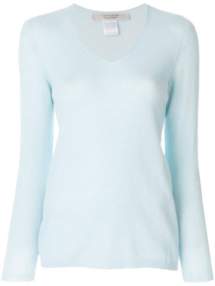 La Fileria For D'aniello V-neck Jumper - Blue