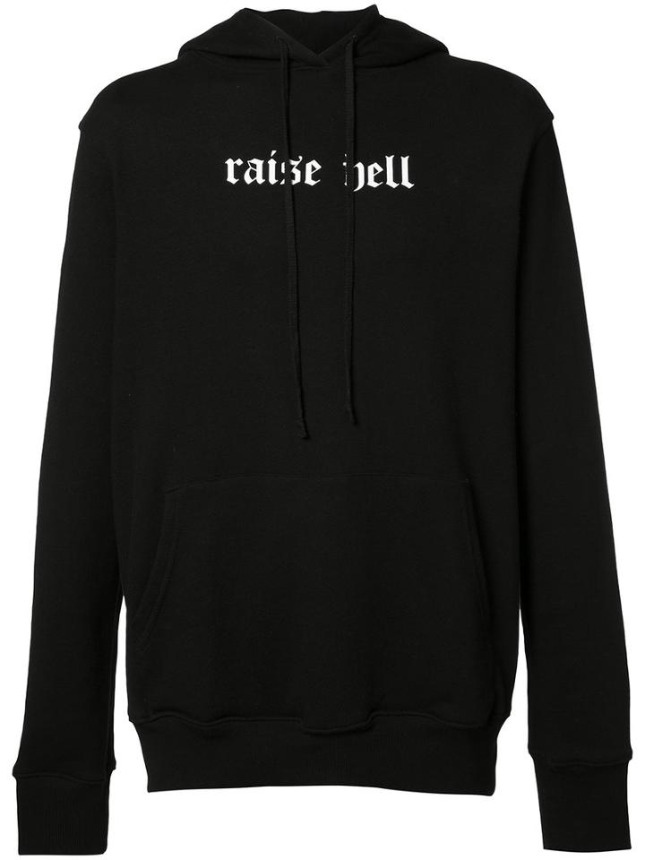 424 Fairfax Raise Hell Hoodie, Men's, Size: Small, Black, Cotton